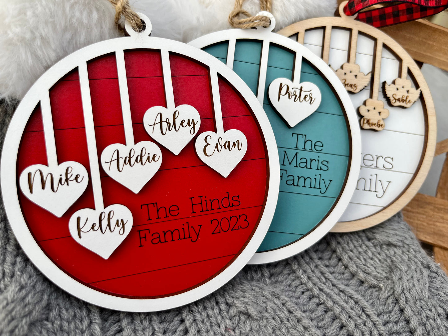 1-10 Family Christmas Ornament