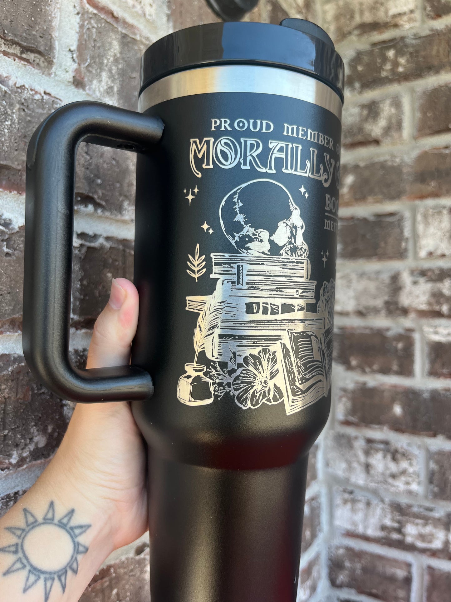 Morally Grey Book Club Tumbler