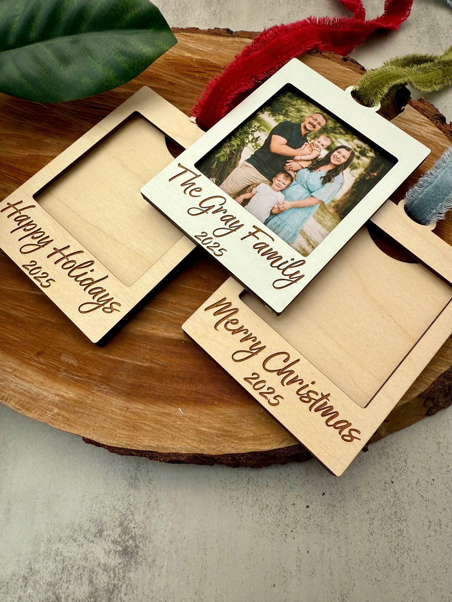 Photo Frame Christmas Ornament