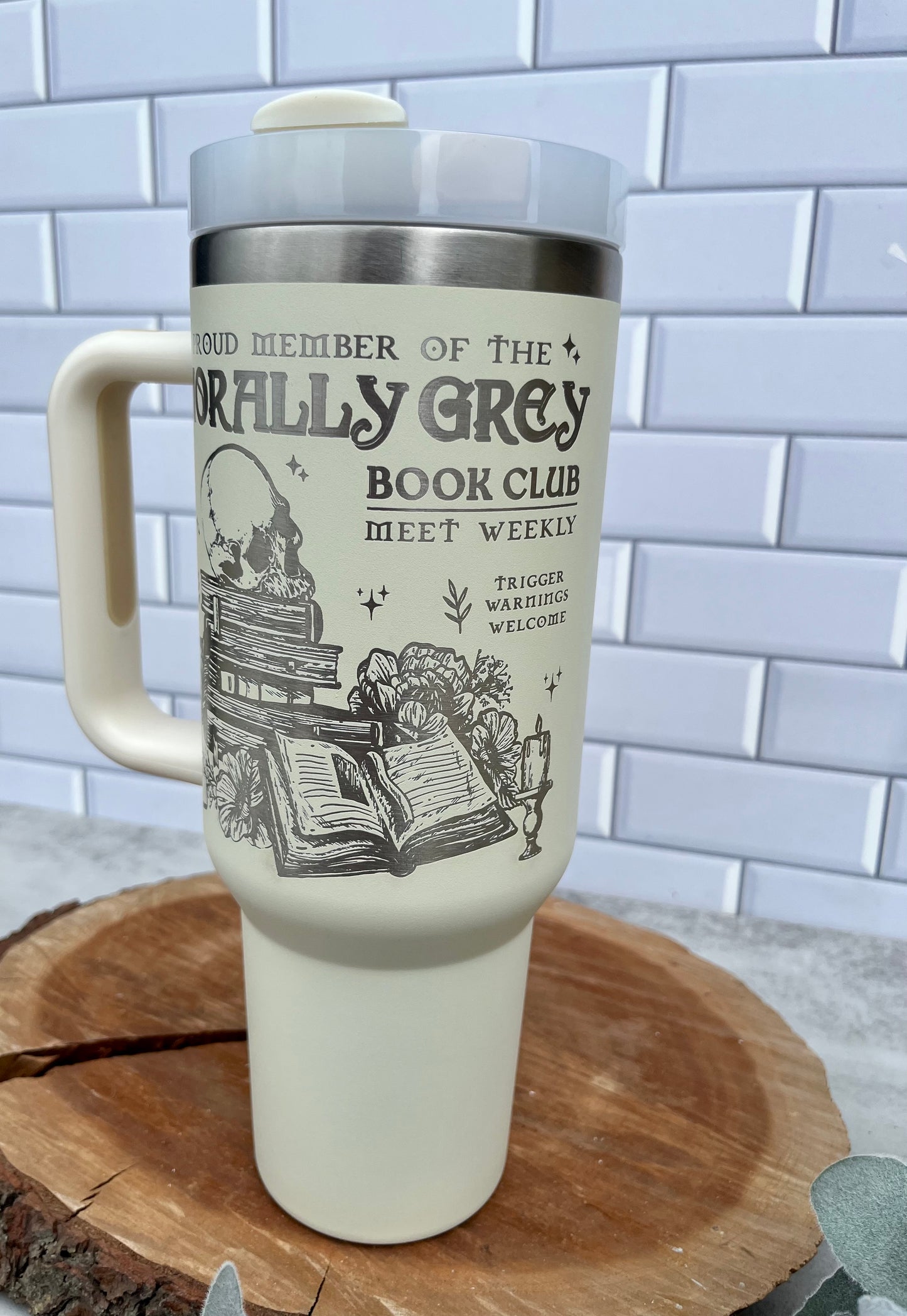 Morally Grey Book Club Tumbler