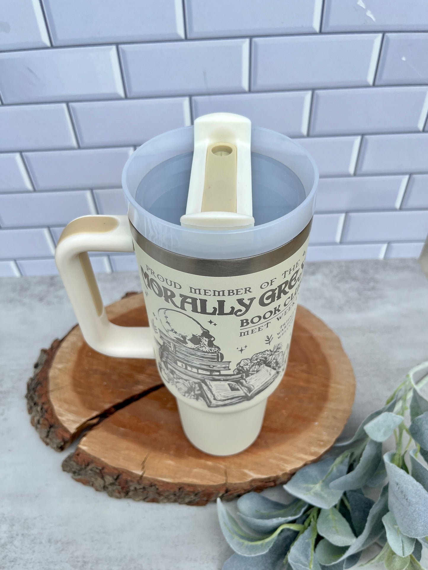 Morally Grey Book Club Tumbler