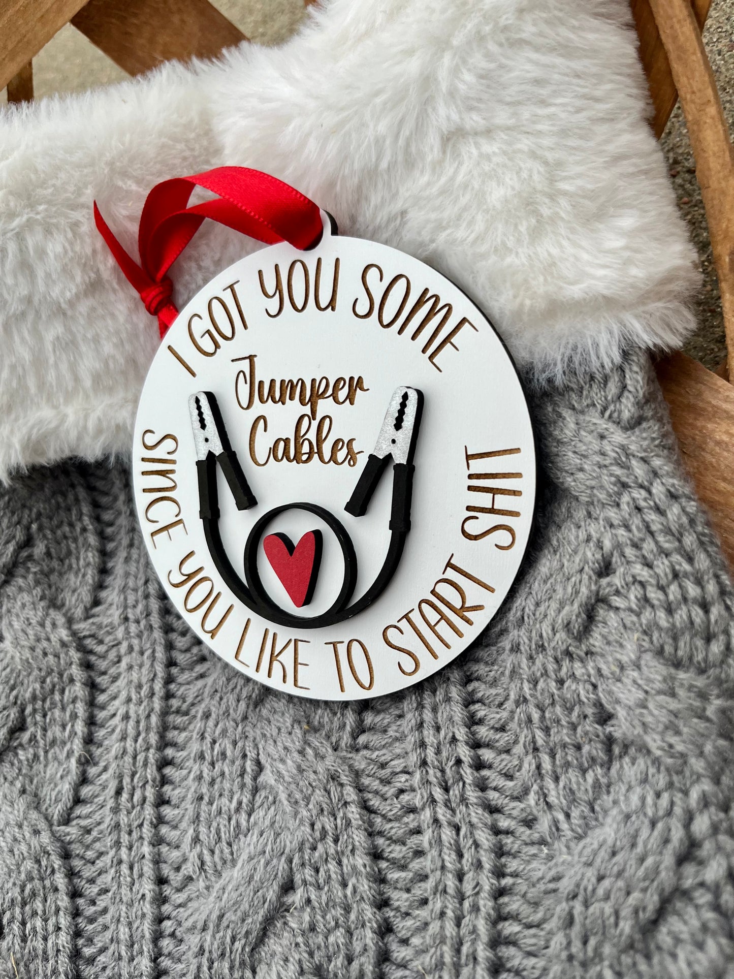 Jumper Cable Ornament