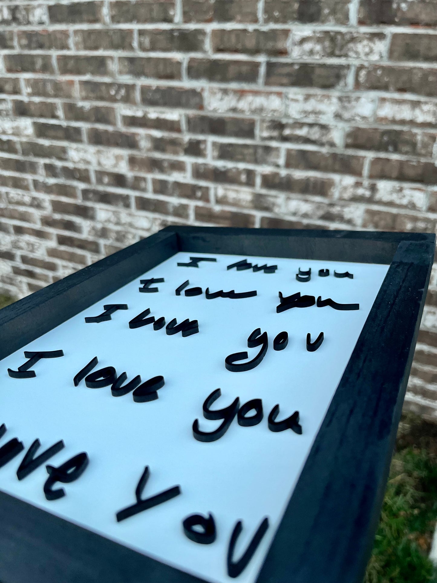 Handwriting Message Sign