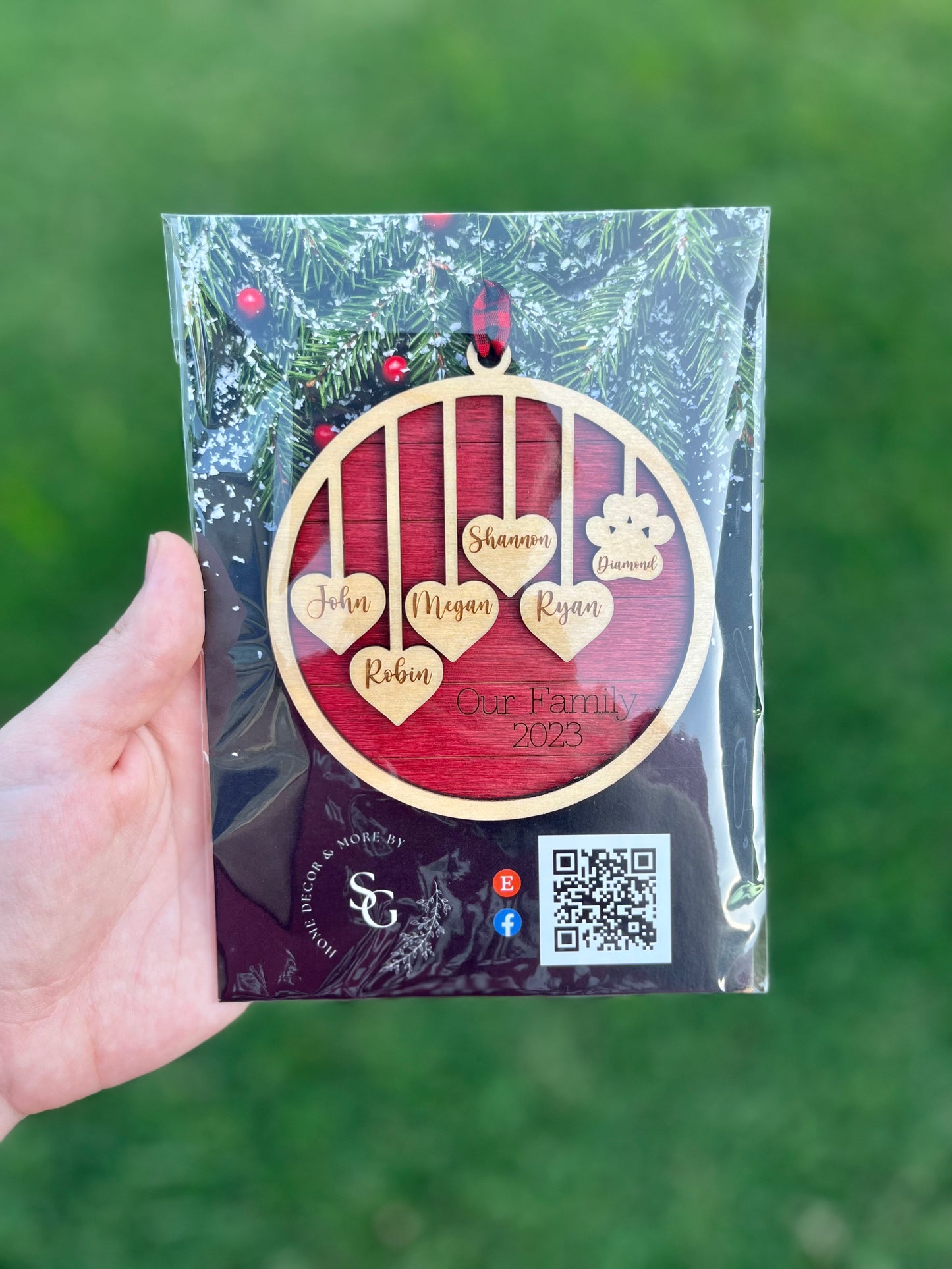 1-10 Family Christmas Ornament