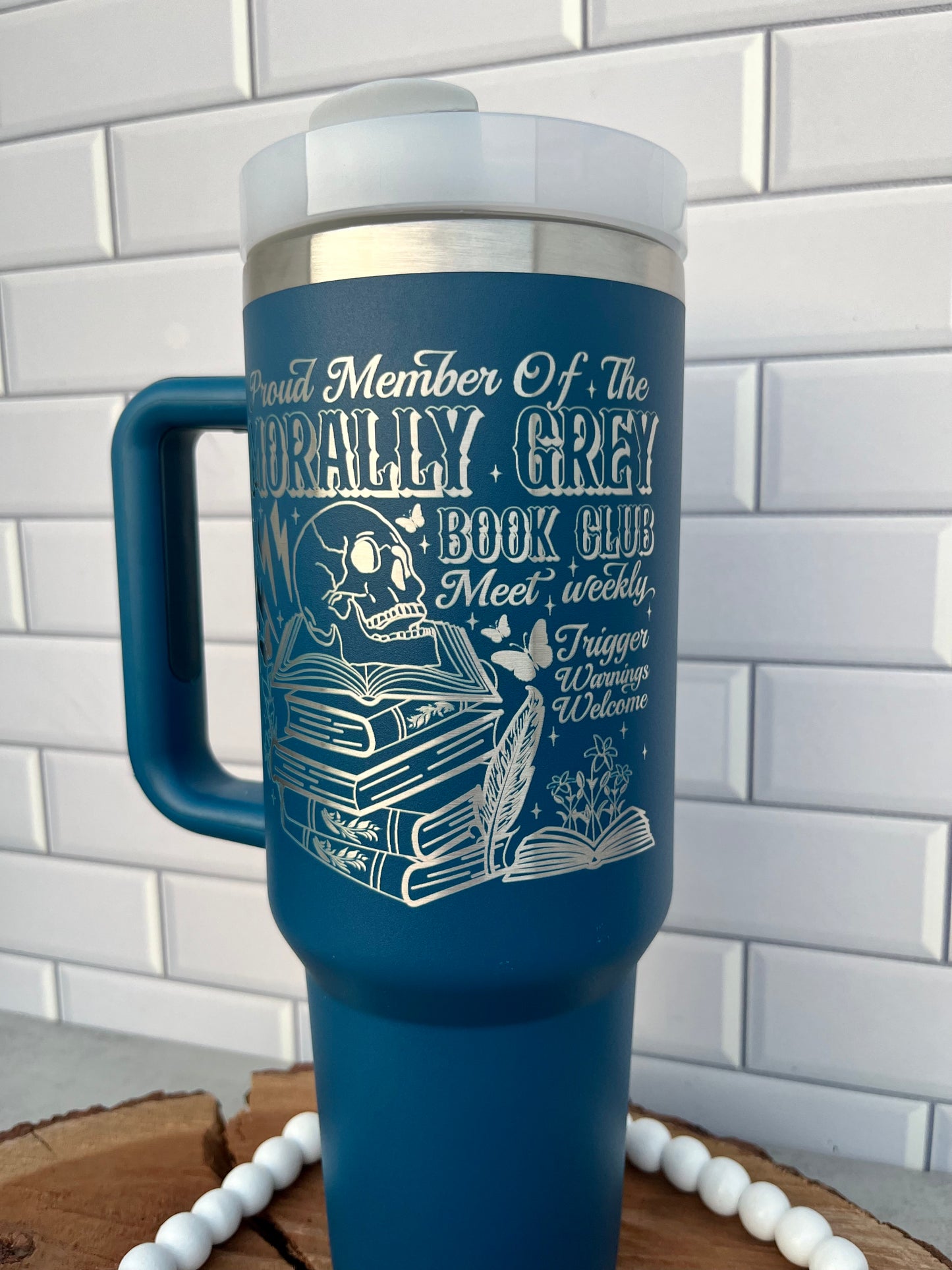 Morally Grey Book Club Tumbler
