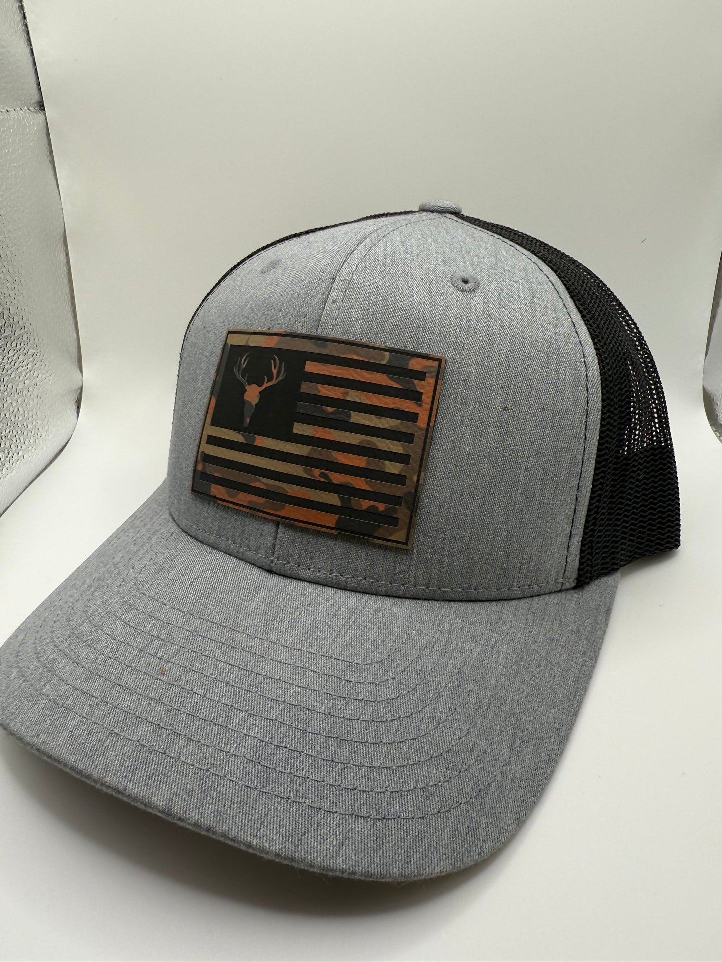 Camo Deer Flag Hat - Ready to Sell