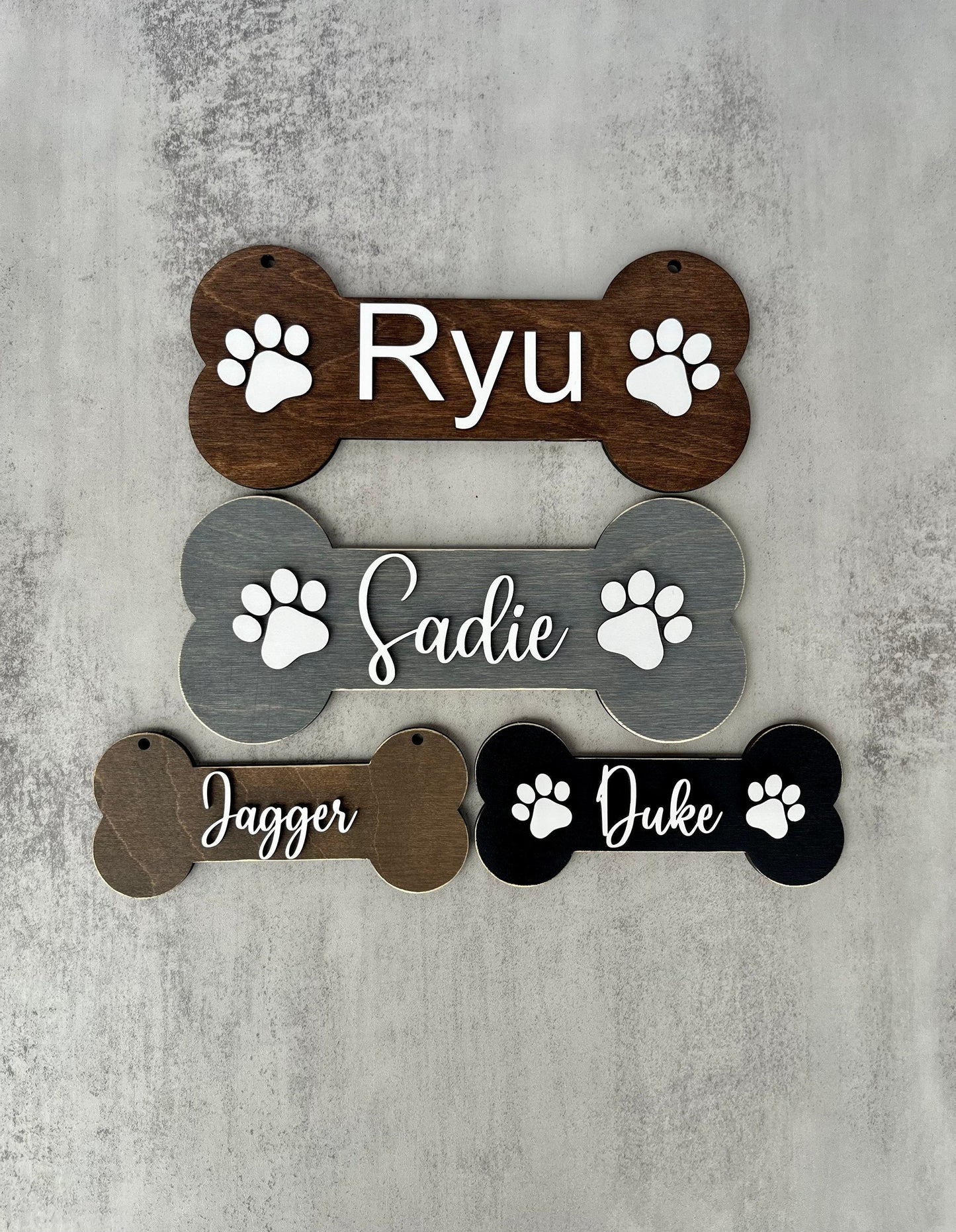 Large Personalized Dog Bone Name Sign