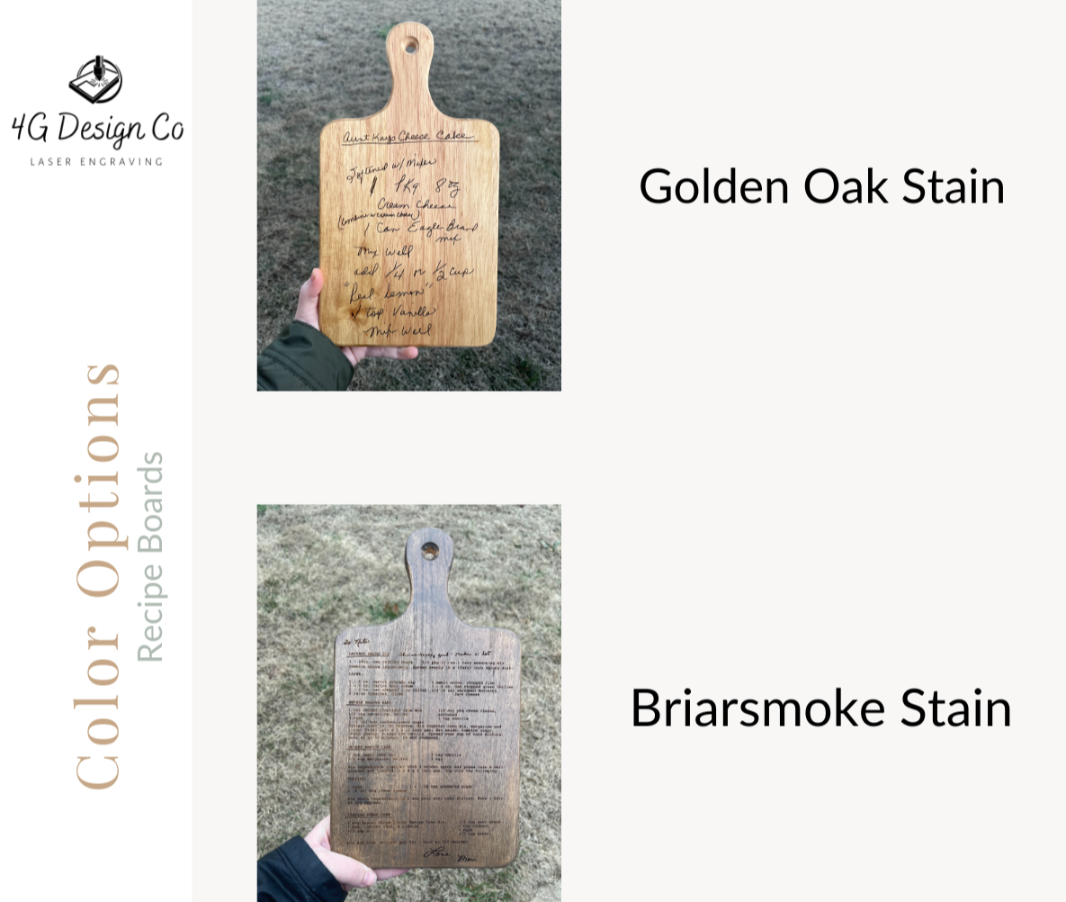 Handwritten Recipe Board