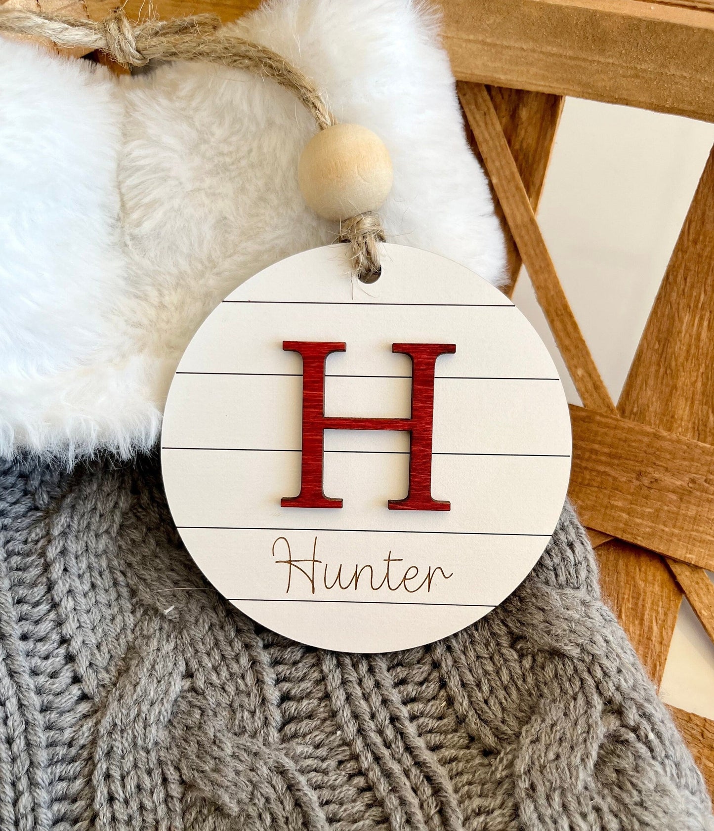 Family Name Ornament | Farmhouse Christmas Ornament
