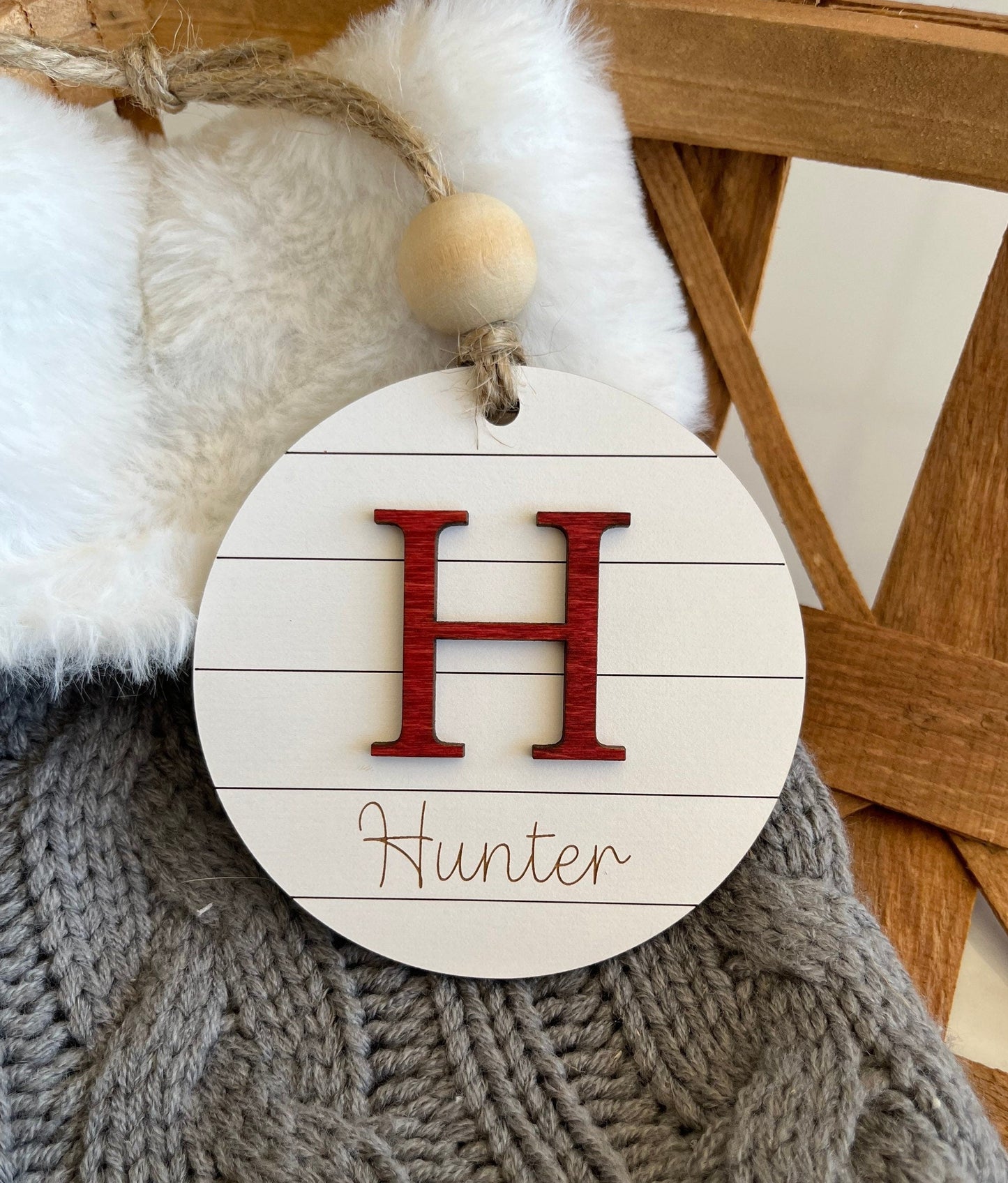 Family Name Ornament | Farmhouse Christmas Ornament