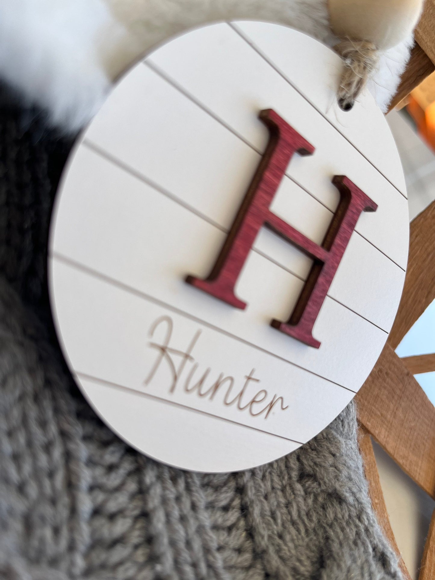 Family Name Ornament | Farmhouse Christmas Ornament