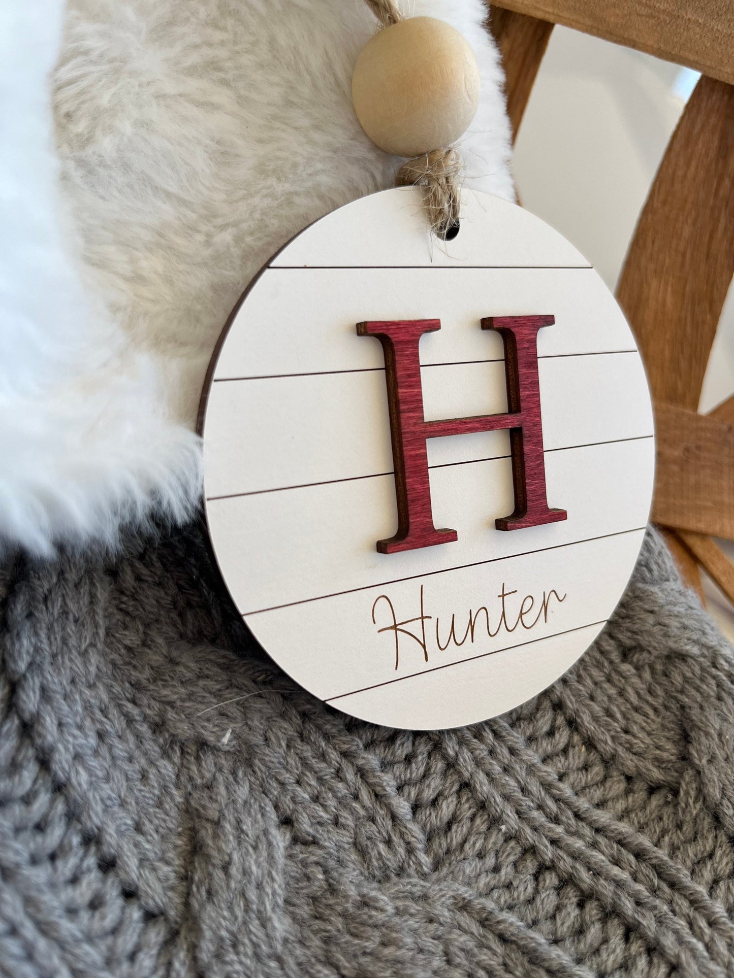Family Name Ornament | Farmhouse Christmas Ornament