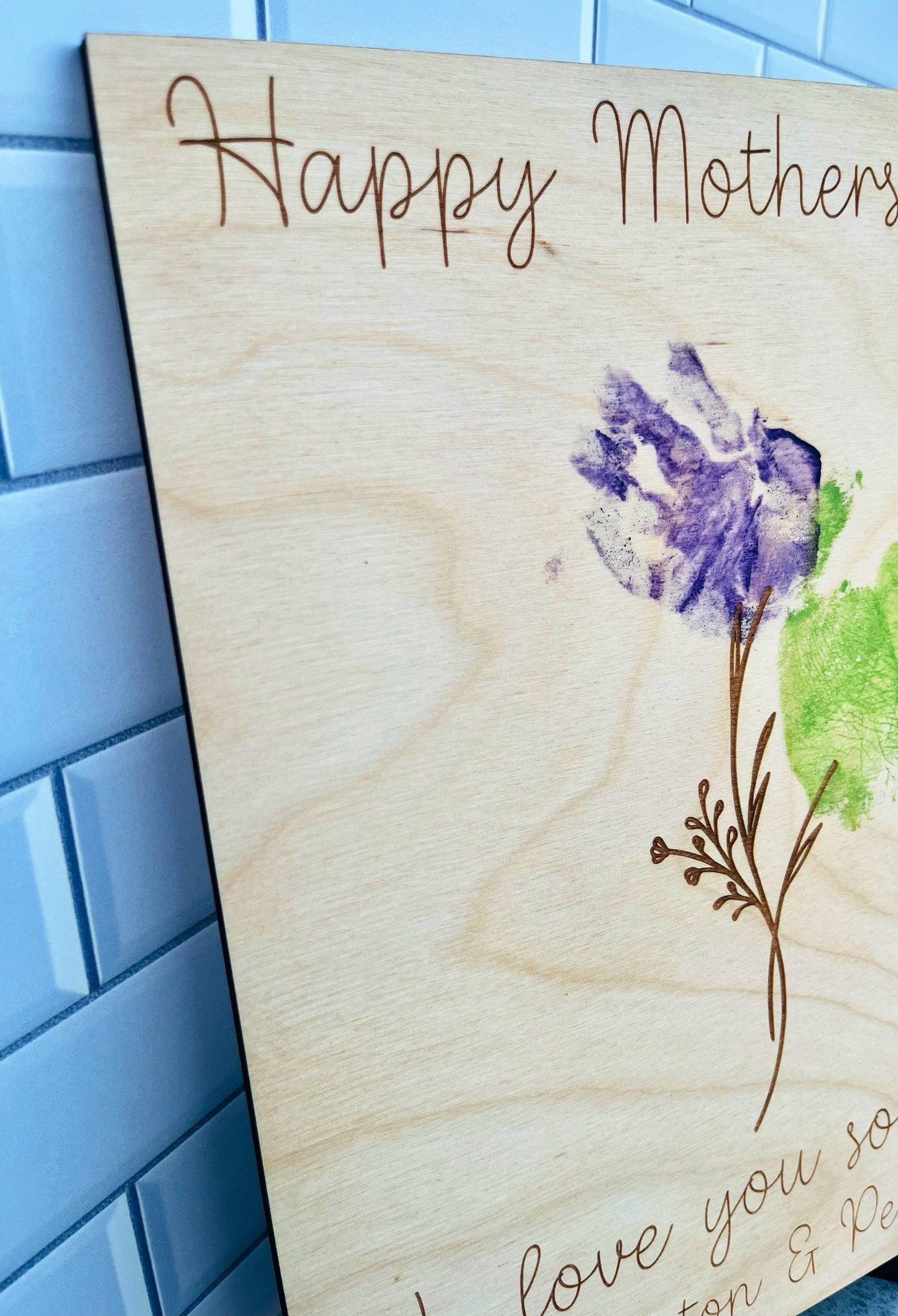 Mothers Day Handprint Art | Handprint Flower Bouquet