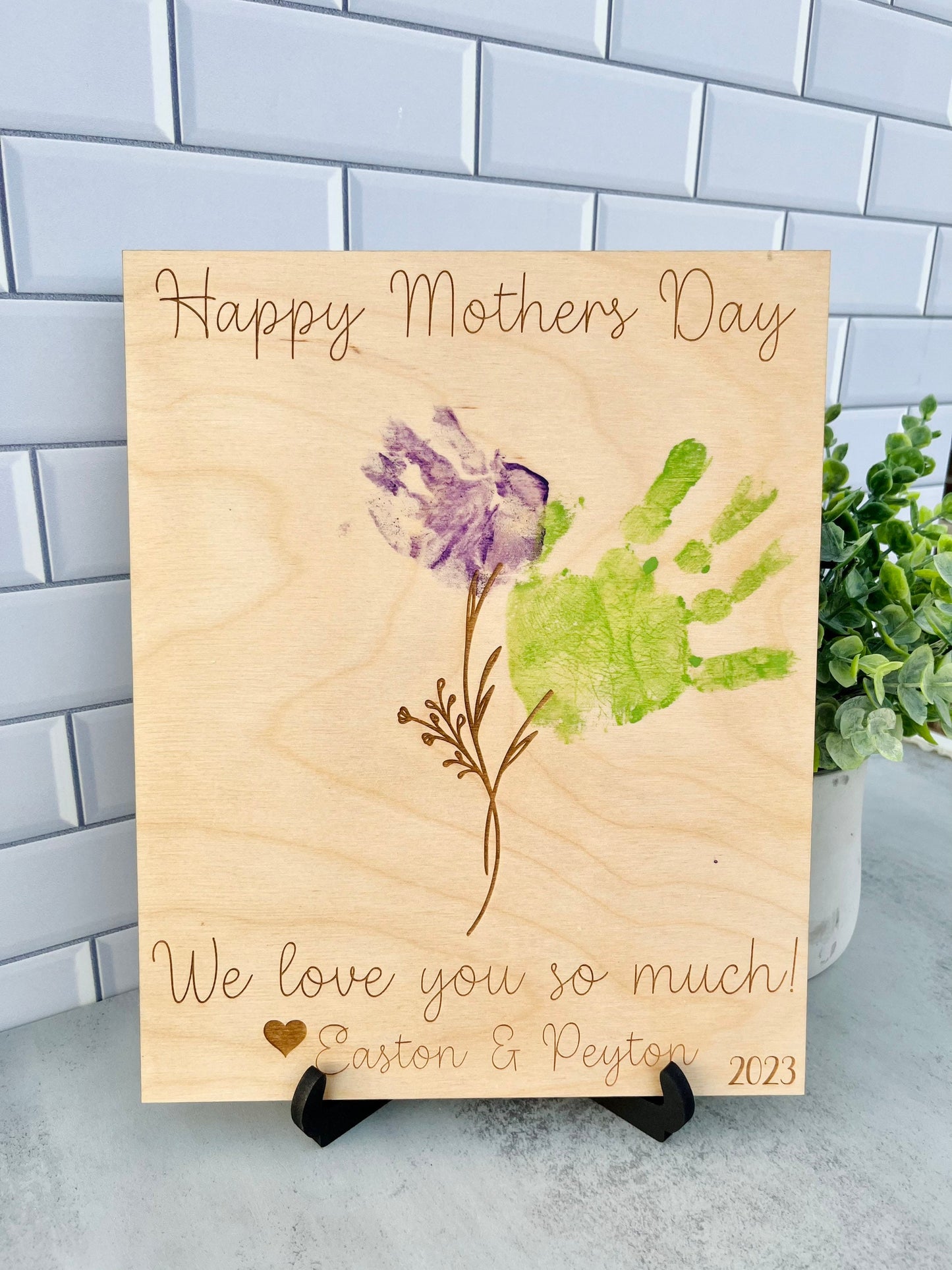 Mothers Day Handprint Art | Handprint Flower Bouquet