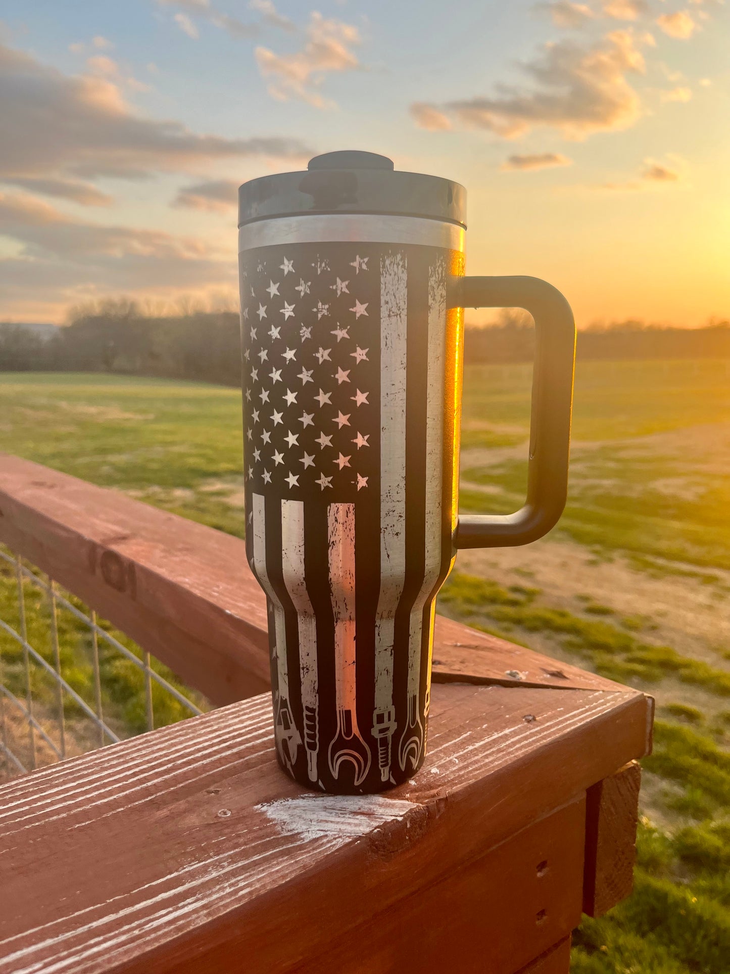 Dad Tumbler with Handle | 40oz