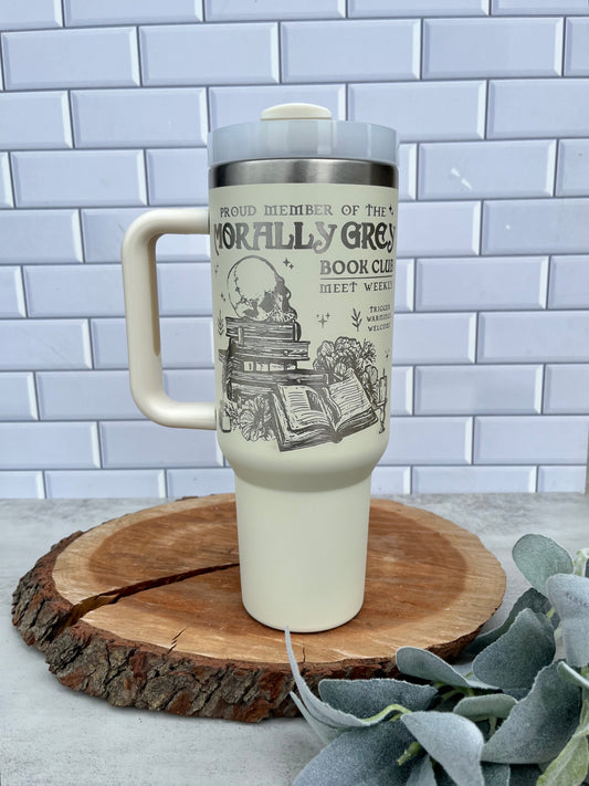 Morally Grey Book Club Tumbler