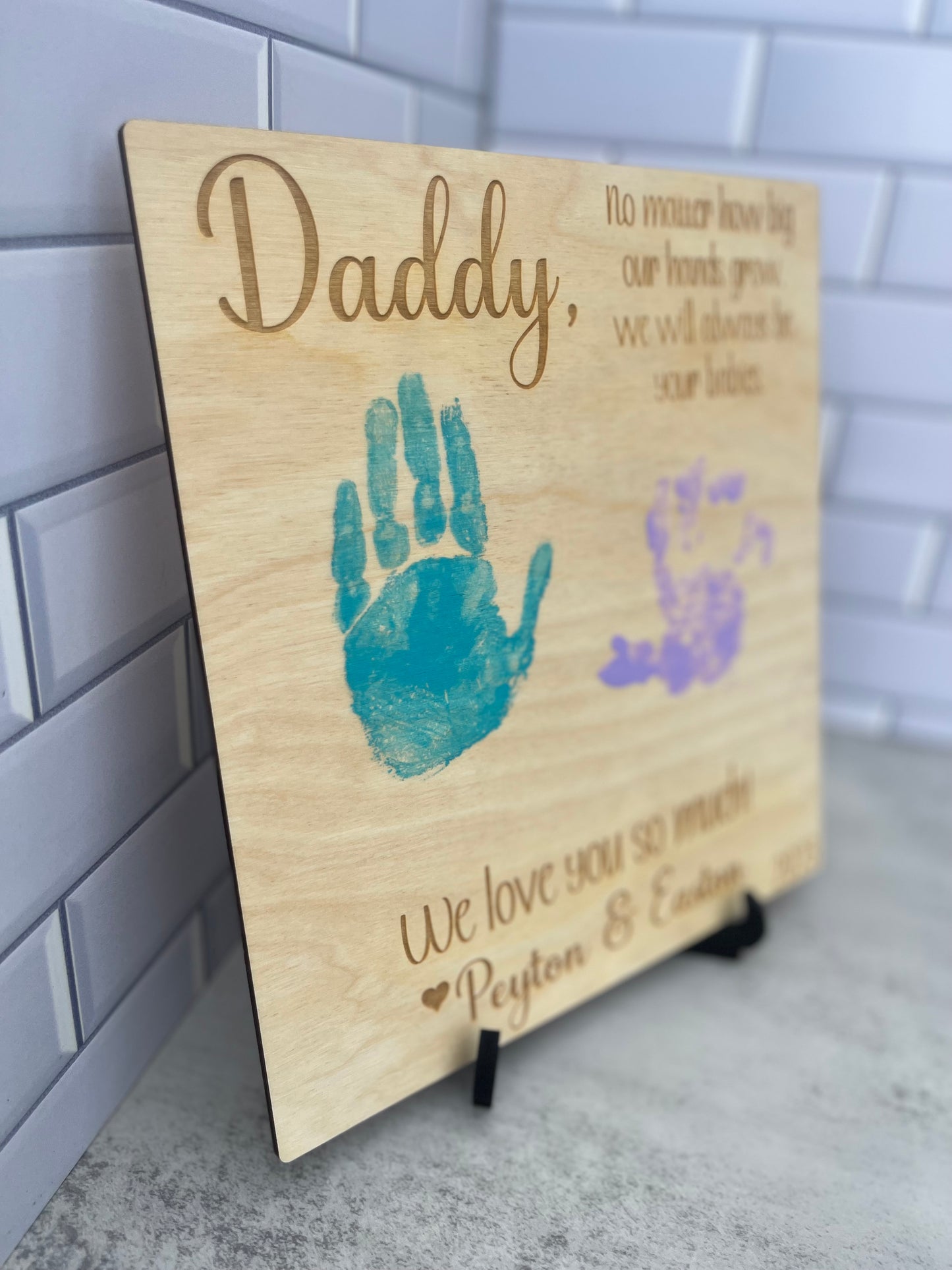 Fathers Day Handprint Sign