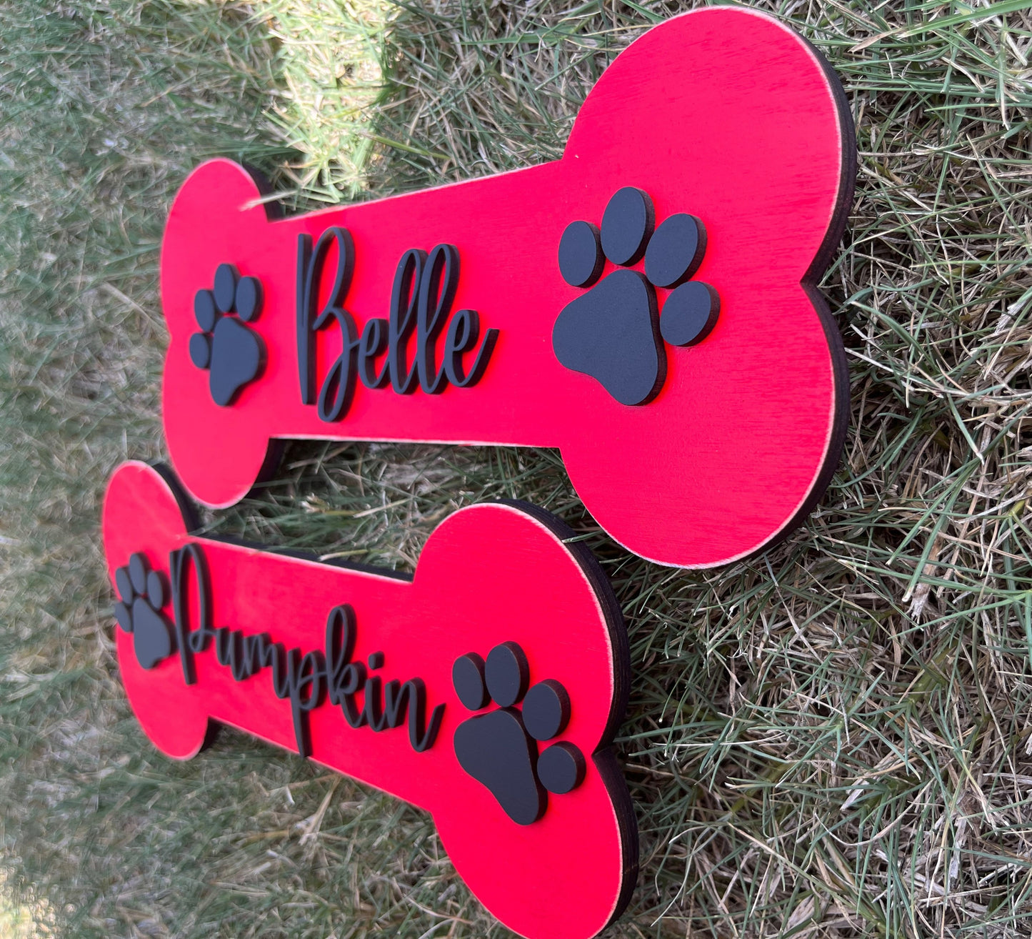 Small Personalized Dog Bone Name Sign