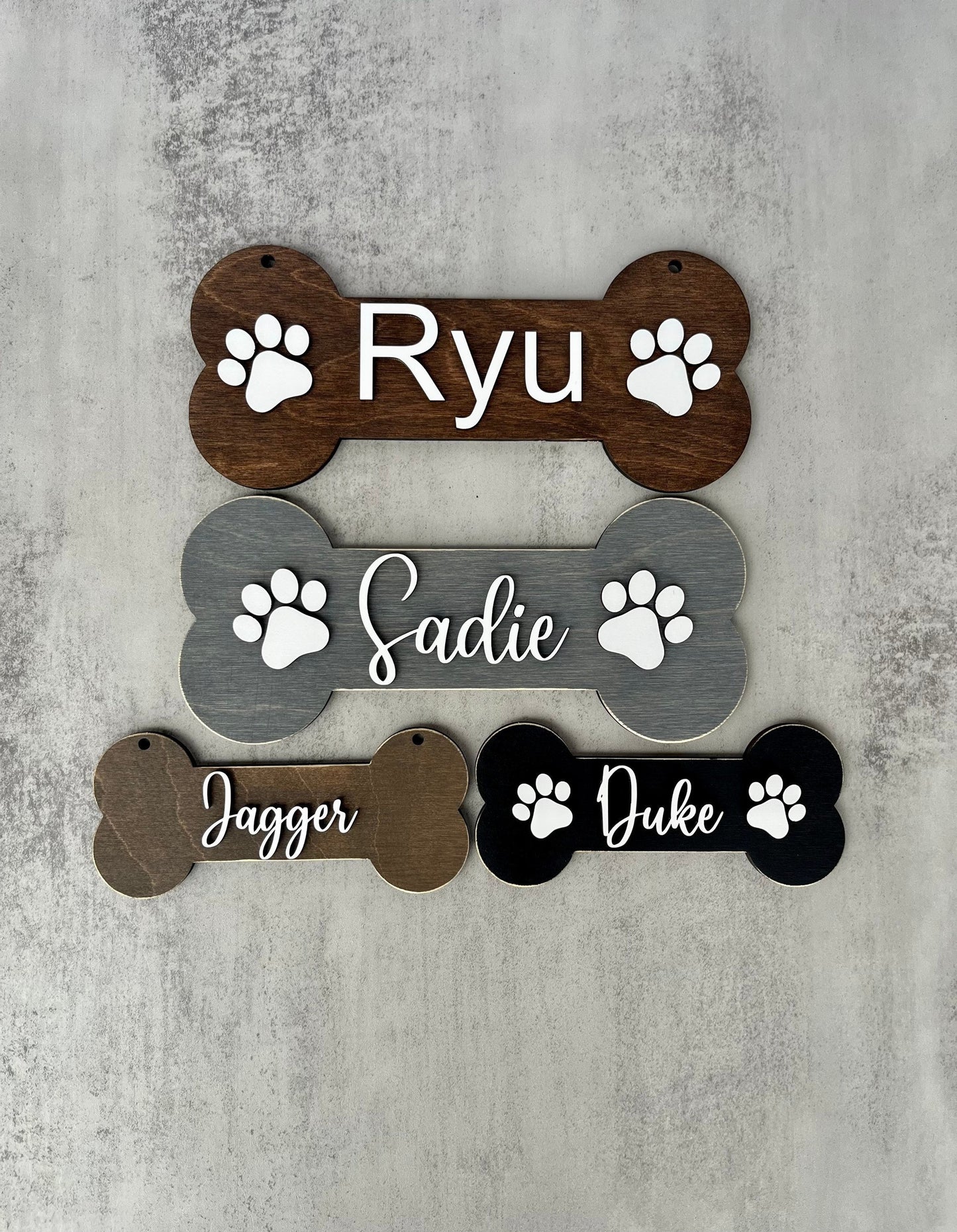 Small Personalized Dog Bone Name Sign