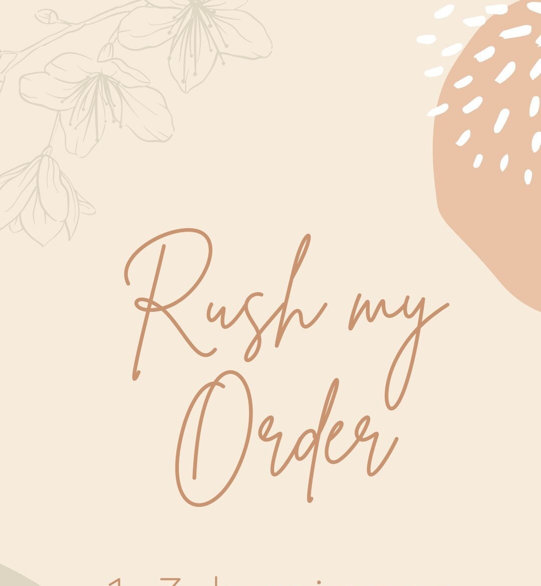 Rush My Order - 1-2 business day processing - Please read description