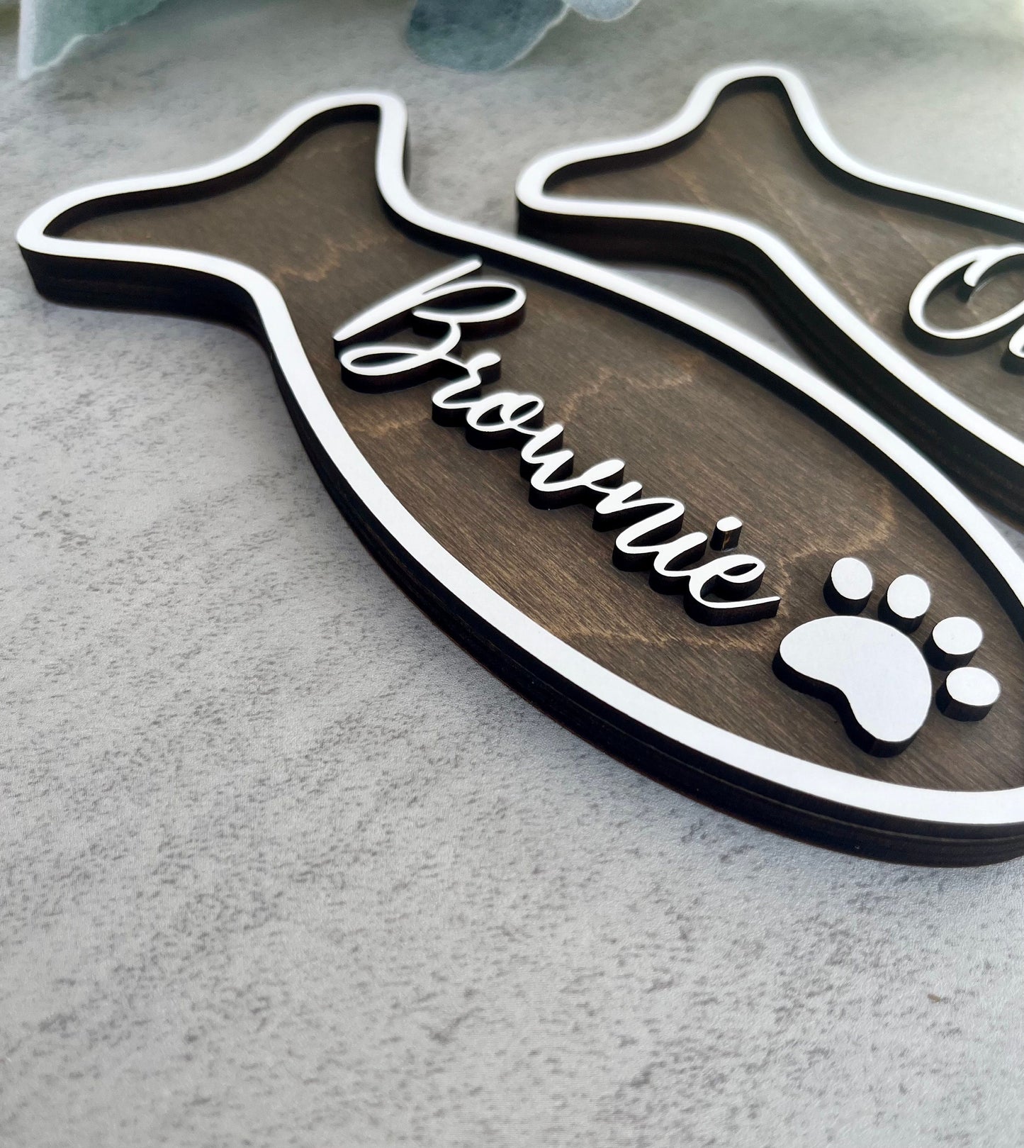 Cat Name Plaque