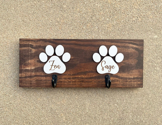 Personalized Dog Leash Holder