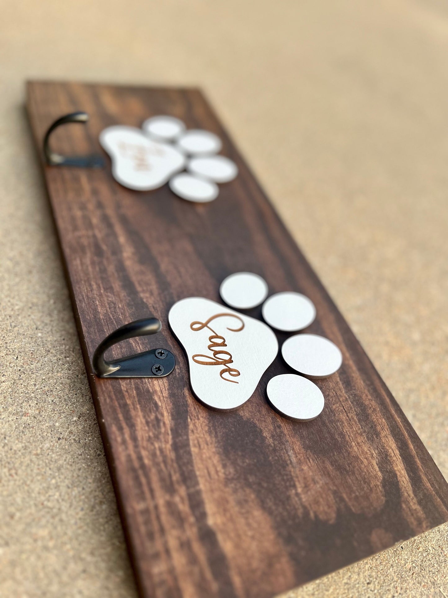 Personalized Dog Leash Holder